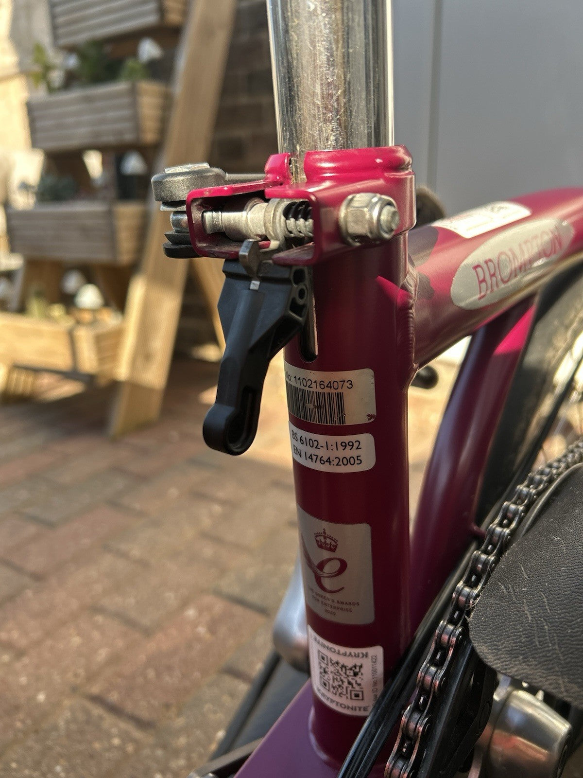 Brompton M6L-X Superlight Titanium – 6 Speed – Claret – 2011 Bike & Accessories
