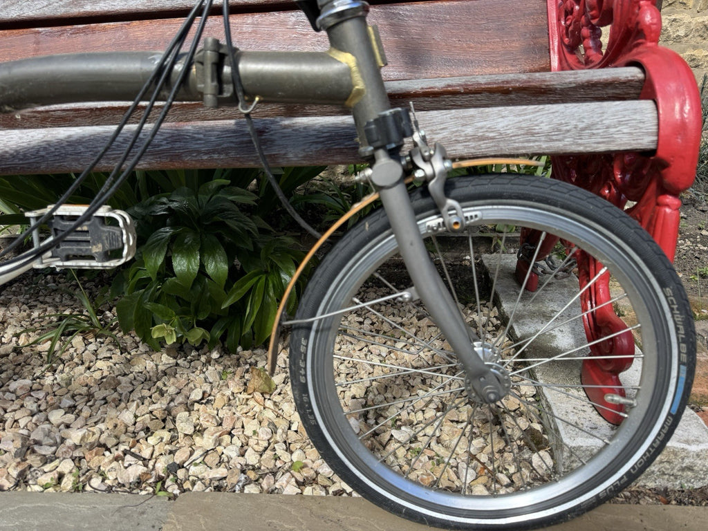 BROMPTON S6 In Raw Lacuer Colour 16” With Titanium Forks/seat Post