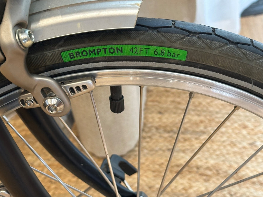 Brompton Folding Bike 3-Speed, Black with special case