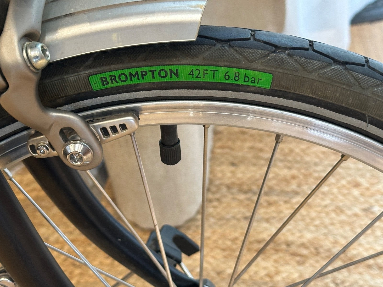 Brompton Folding Bike 3-Speed, Black with special case
