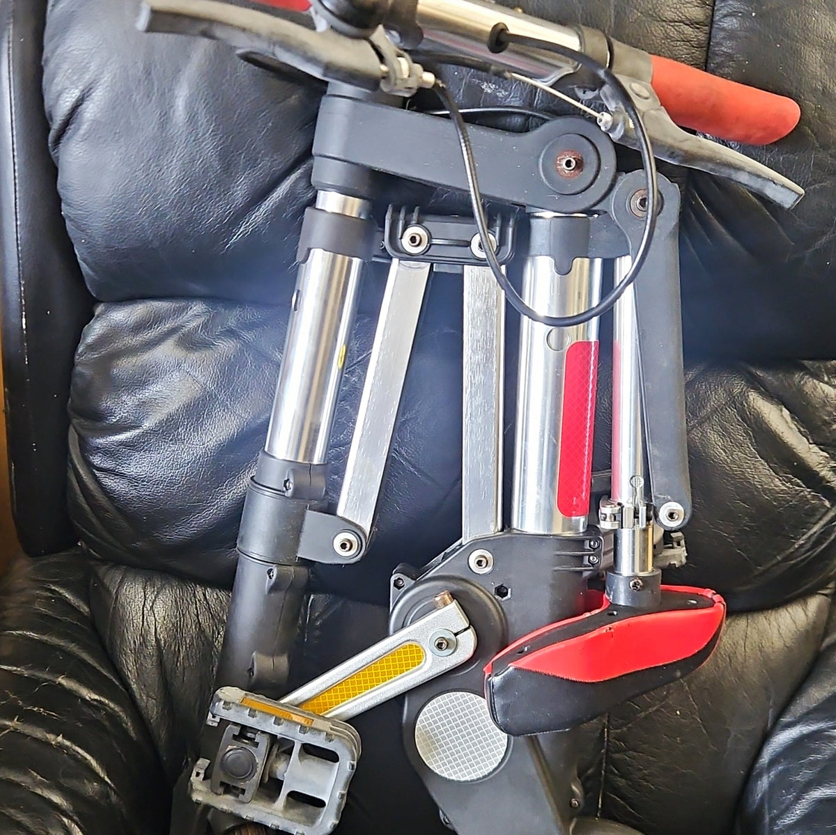 A fold Up A-bike, which is an ultra-compact,lightweight folding bicycle