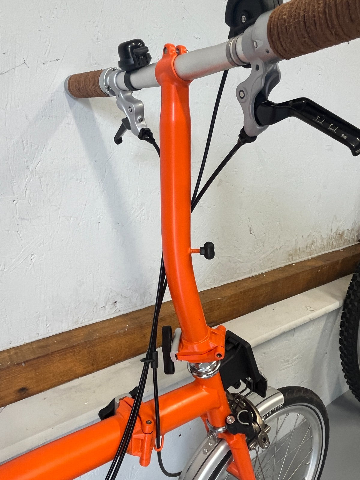 Brompton folding bike 3 speed C Line Orange