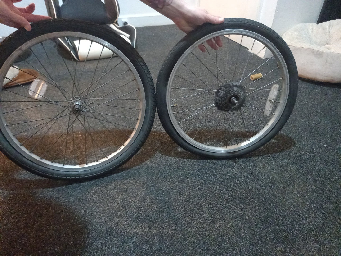 6 Speed 20 x 1.75 Inch Set Of Bike Wheels
