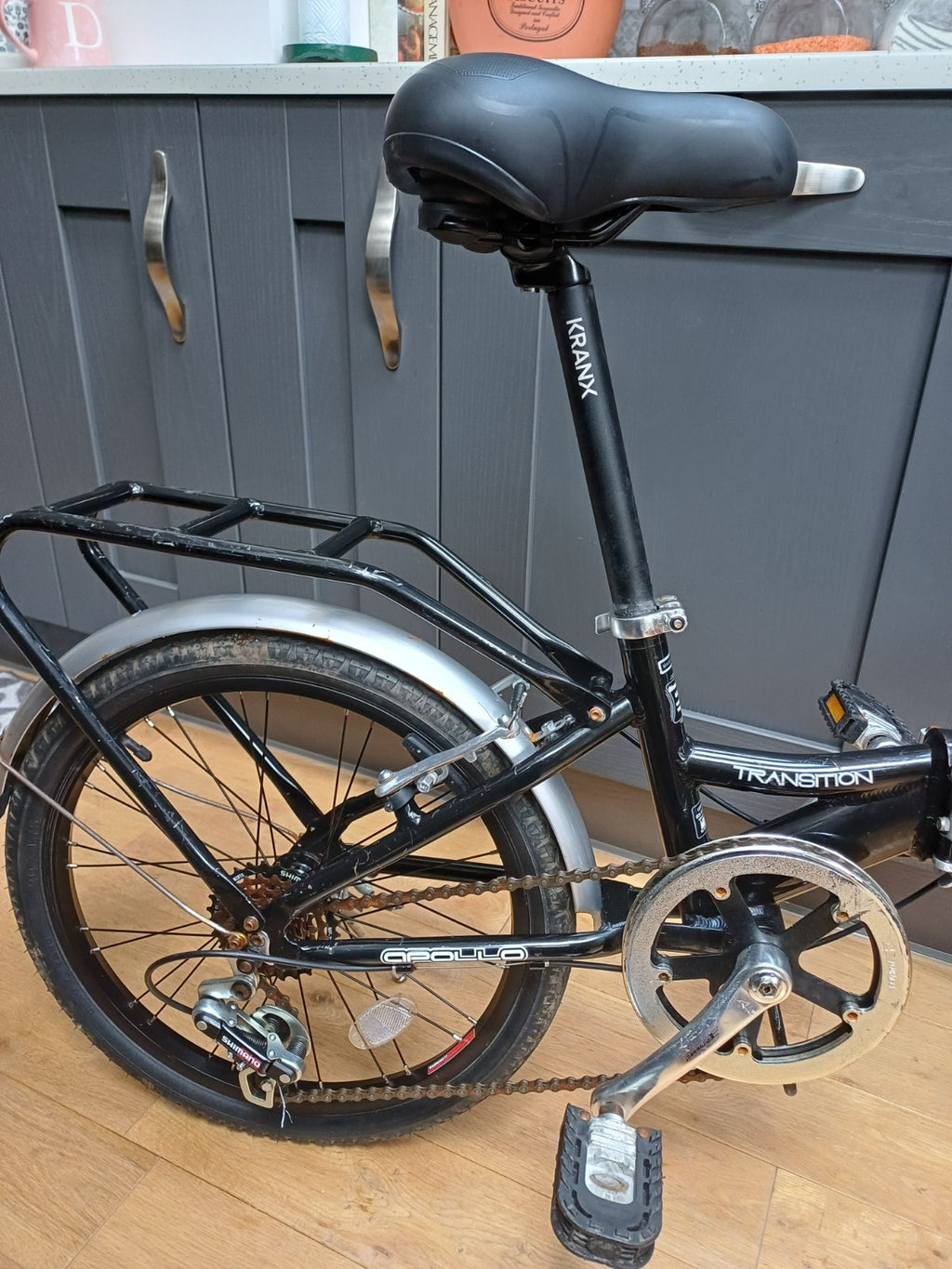 Apollo Transition Folding Bike 6 Speed Shimano Gear 20” Wheels Aluminium