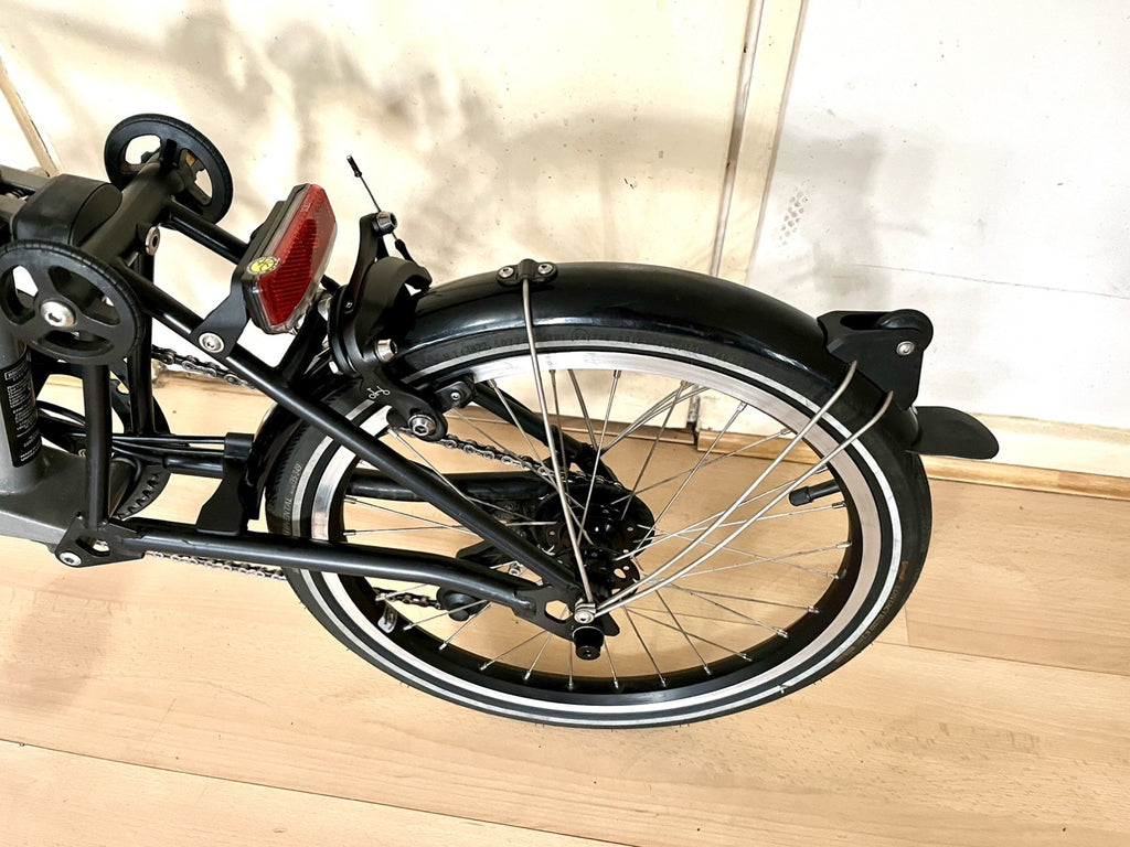 Brompton P Line 2023 4-Speed, Storm Grey, Mid Handlebar