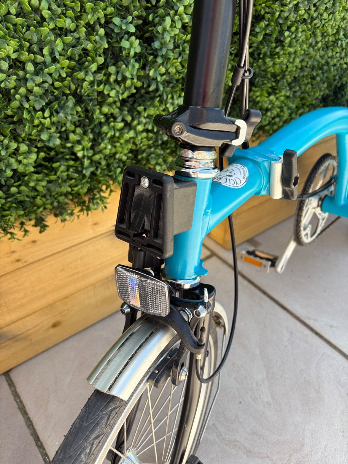 Brompton P6L 2018 6-Speed Folding Bike - Lagoon Blue - Immaculate Condition