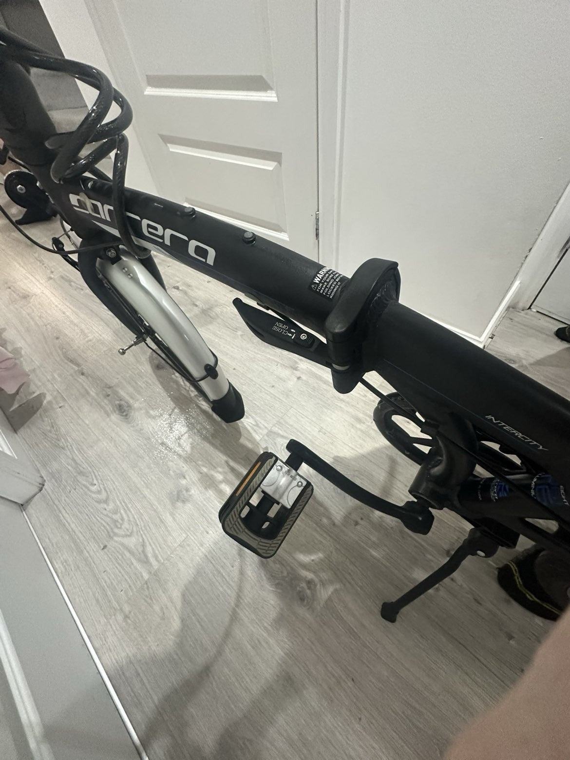 Carrera Intercity Folding Bike Gray/Black Excellent Condition
