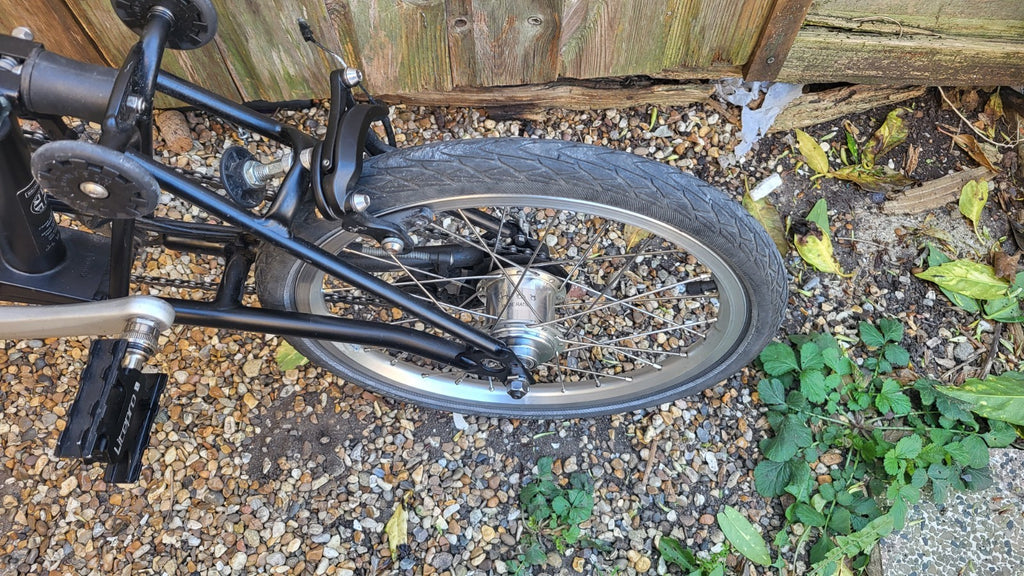 Brompton S6L Black 6 Speed with front carrier block