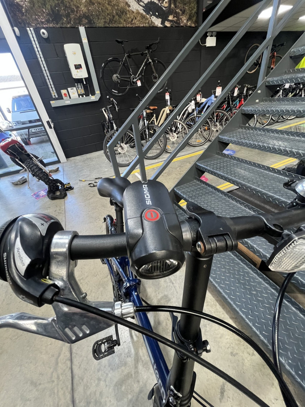 tern link b7 blue lightweight folding bike 20''