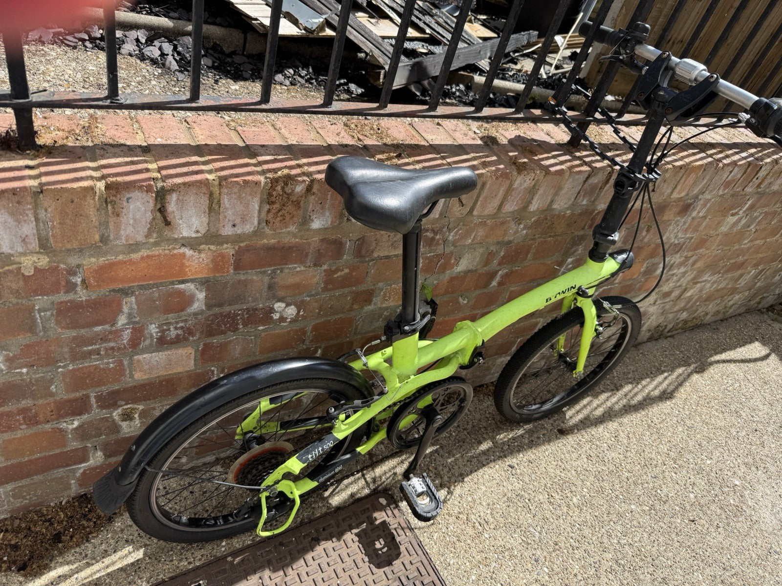 BTWIN Tilt 500 Folding Bike 20-inch Blue Great Condition