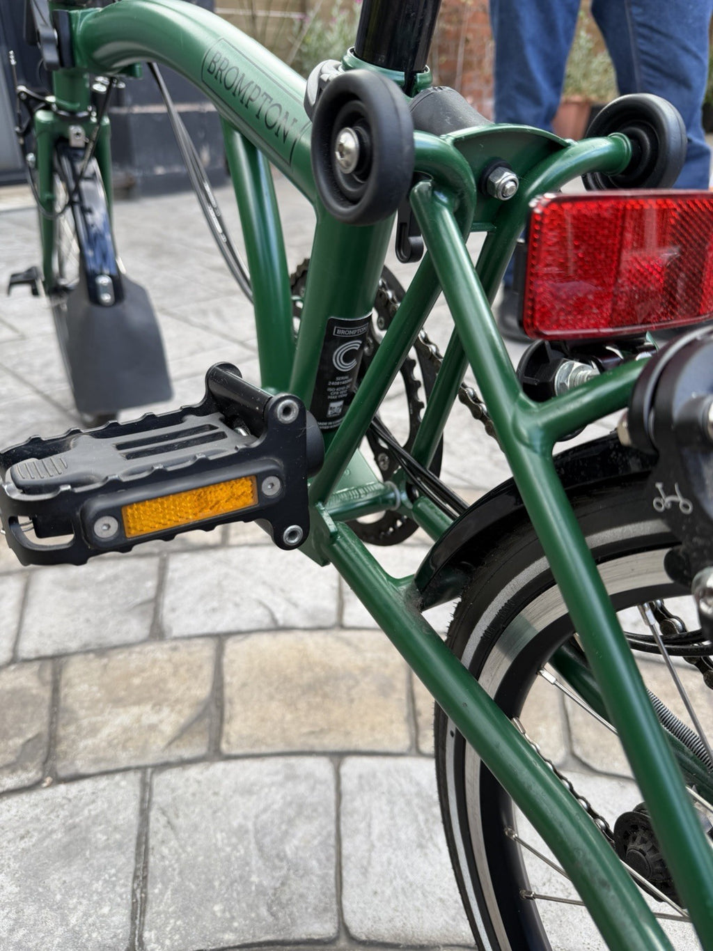 Brompton M6L C Line 6 Speed Folding Bike Green With Original Bag