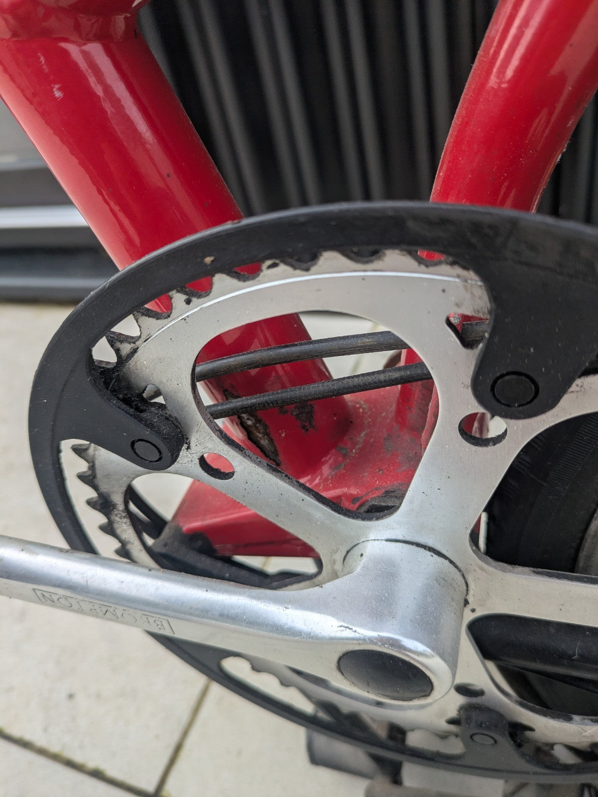 Brompton 1994 Folding Bike 16" with 3-Speed Sturmey-Archer Gears Red