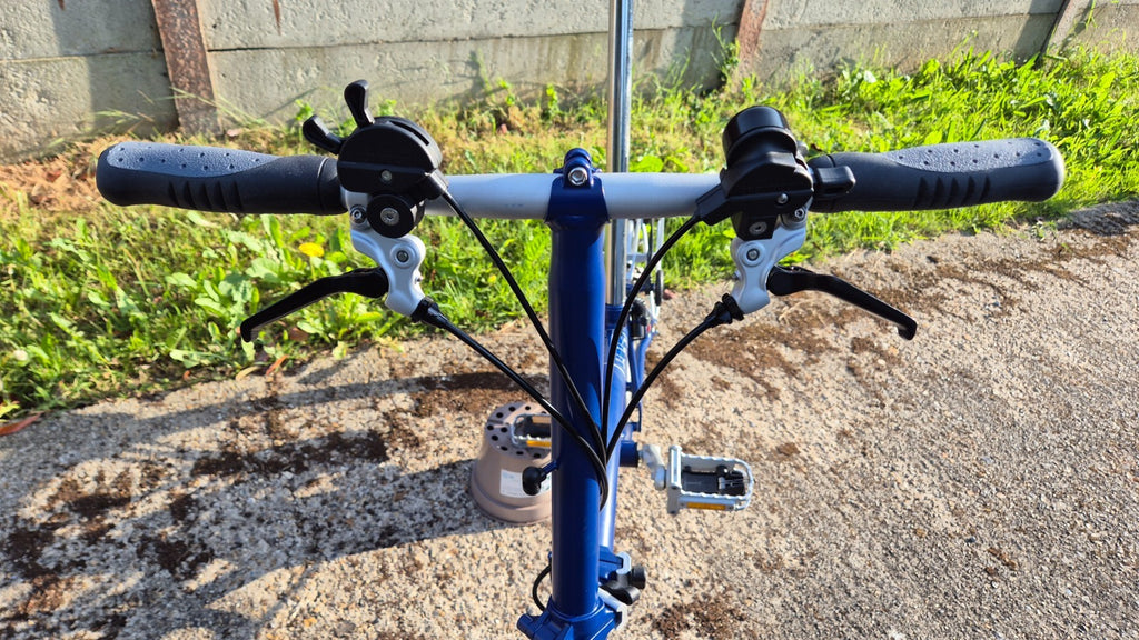 Cobalt Blue Brompton S6R - Rack & Hub Dynamo Lights - Excellent Condition!