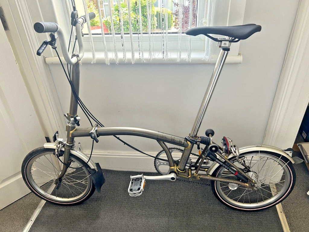 Brompton M3L C-line Folding Bike Raw Lacquer 3 - speed