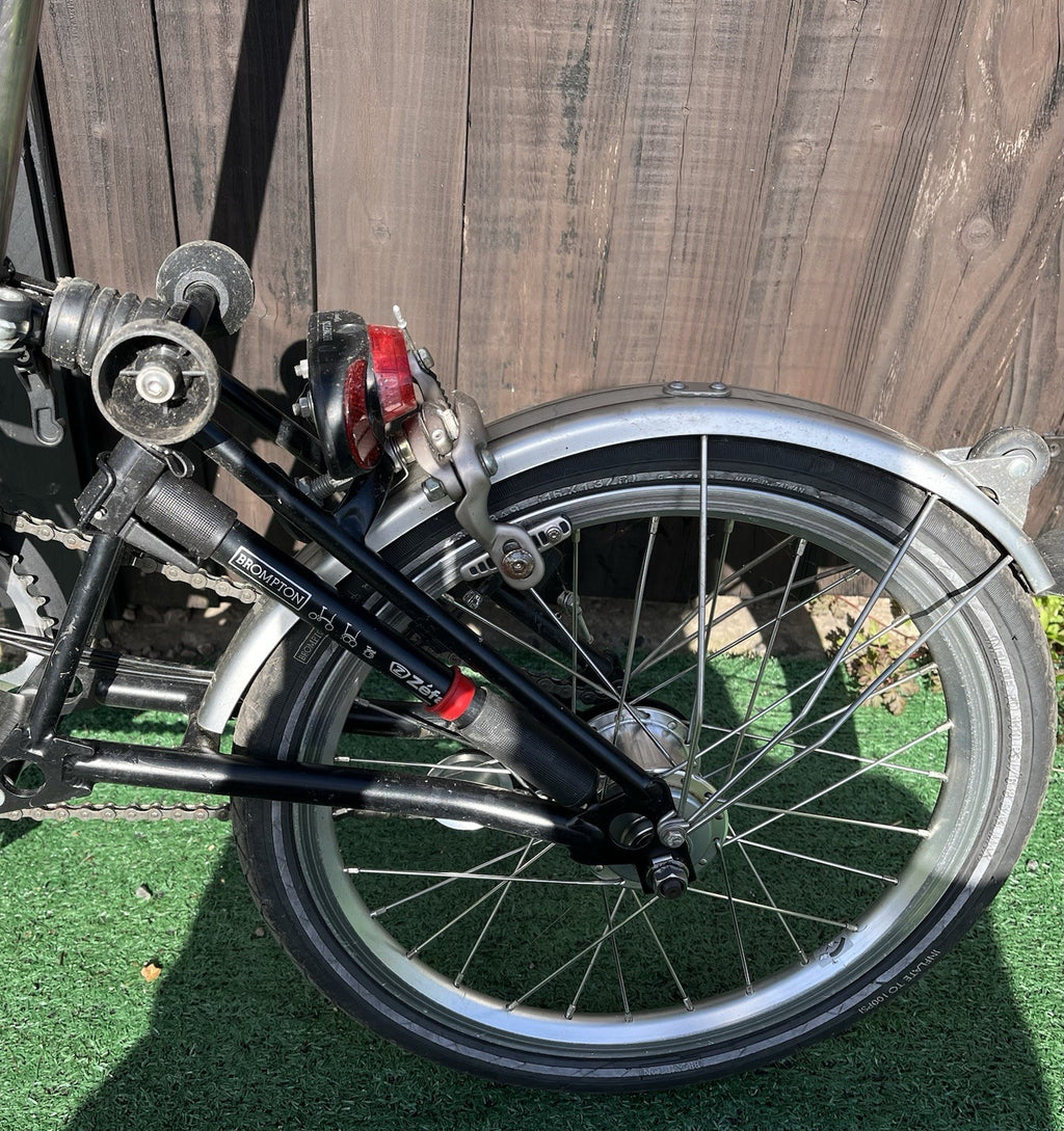 Brompton S3L Folding Bike 3-Speed, Black Including Extras.