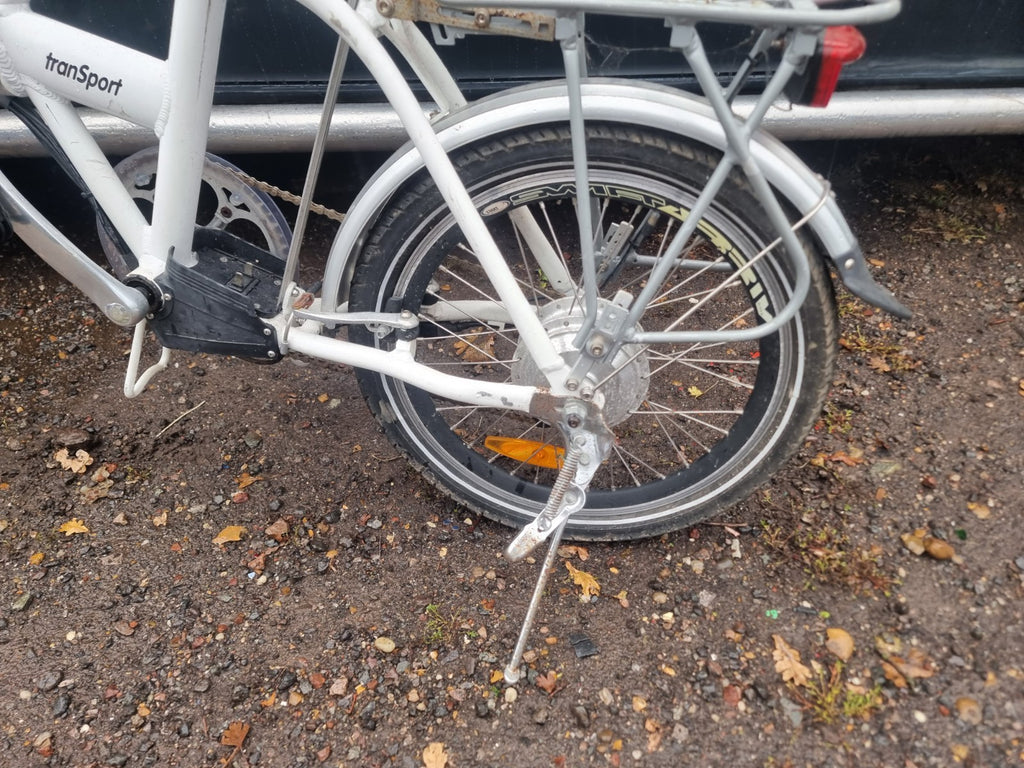 Green zebra cycles E bike pedal assist 36v spares or repair Folding bike trans