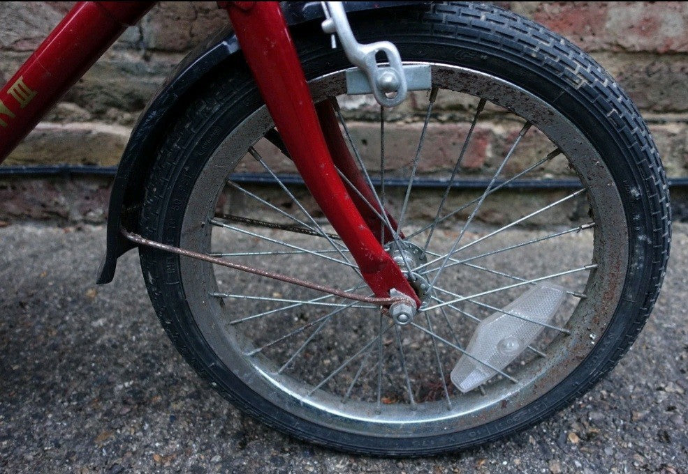 Pair Vintage DAHON III Folding Bikes E203 3-Speed Retro Red Camper Caravan Boat