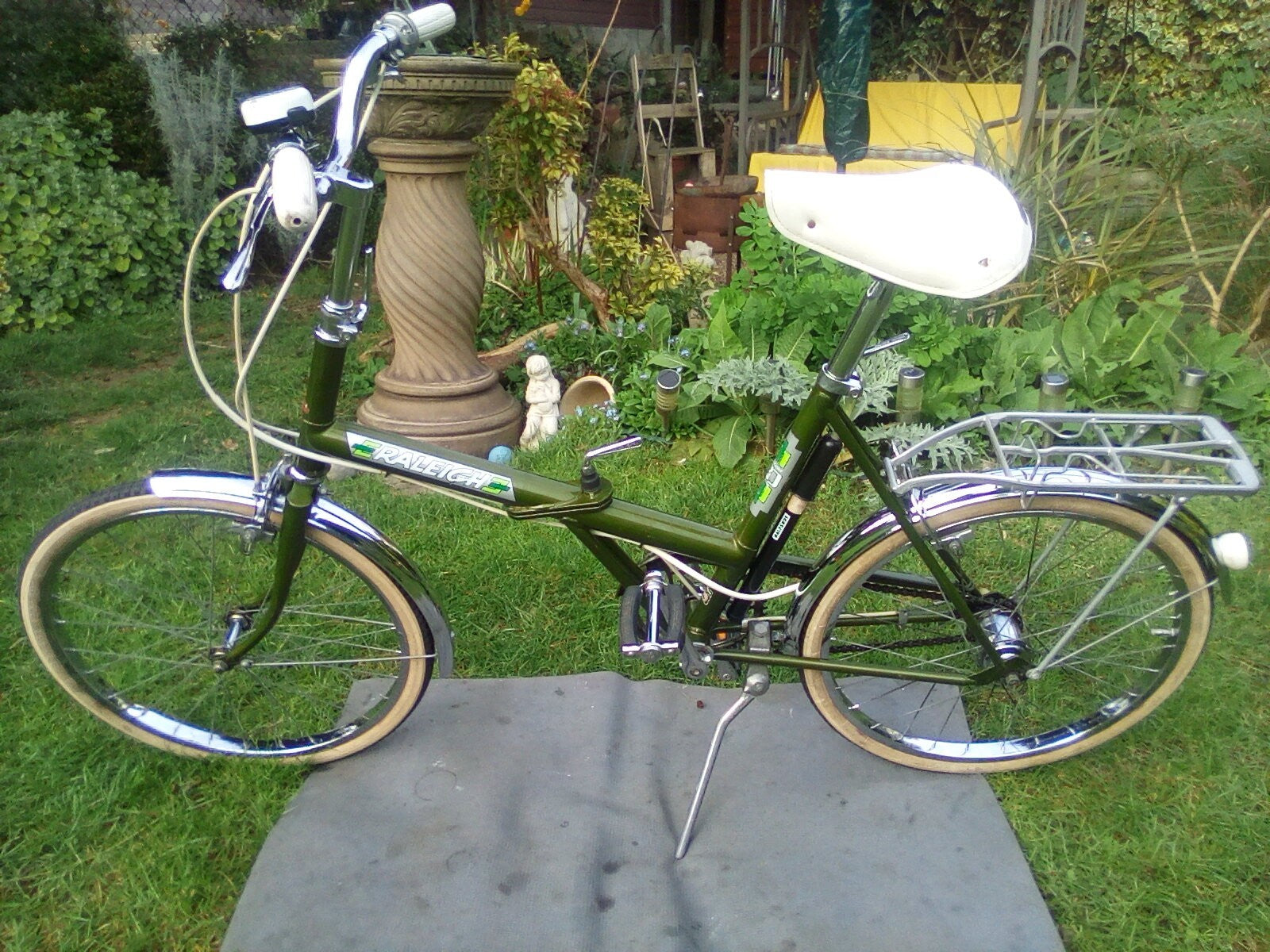 Raleigh 20 Stowaway Folding Bike 1976 3 Speed Hub Gears Ready To Ride Original