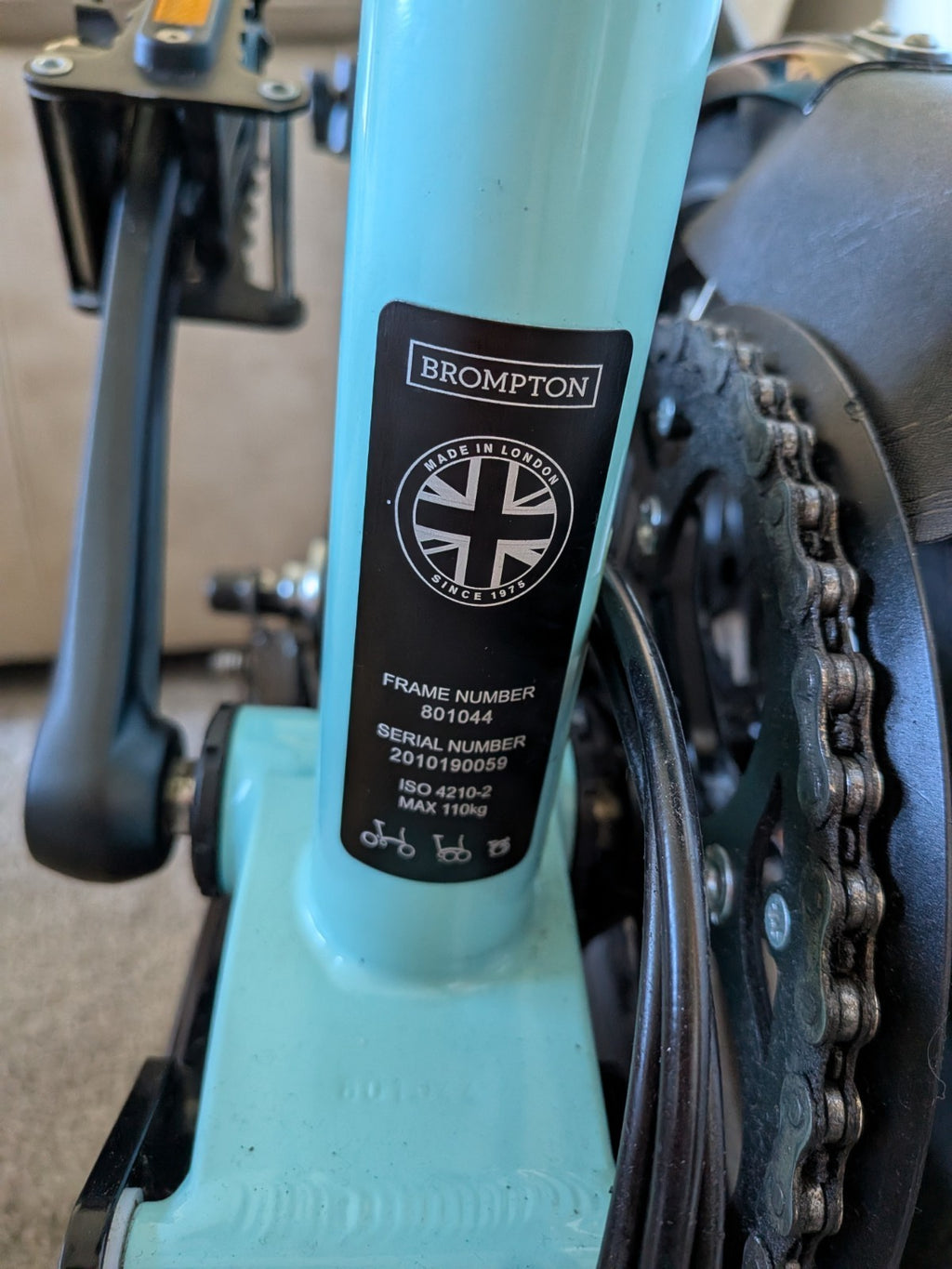 Brompton M6L (C-Line) 6-Speed Black Edition in Turkish Green ++ Upgrades - Rare