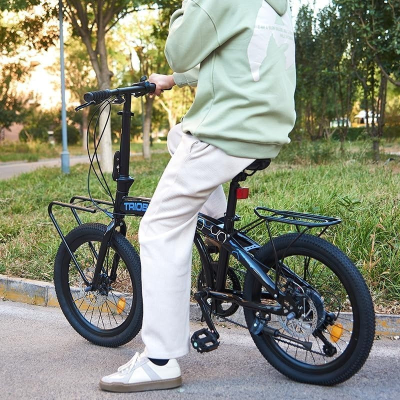 20" Folding Bike Lightweight Aluminium Frame 7-Speed Shimano Disc Brakes