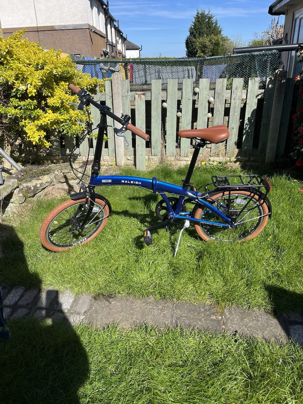 Raleigh Stowaway Blue 20inch Folding Bicycle 2021 Model