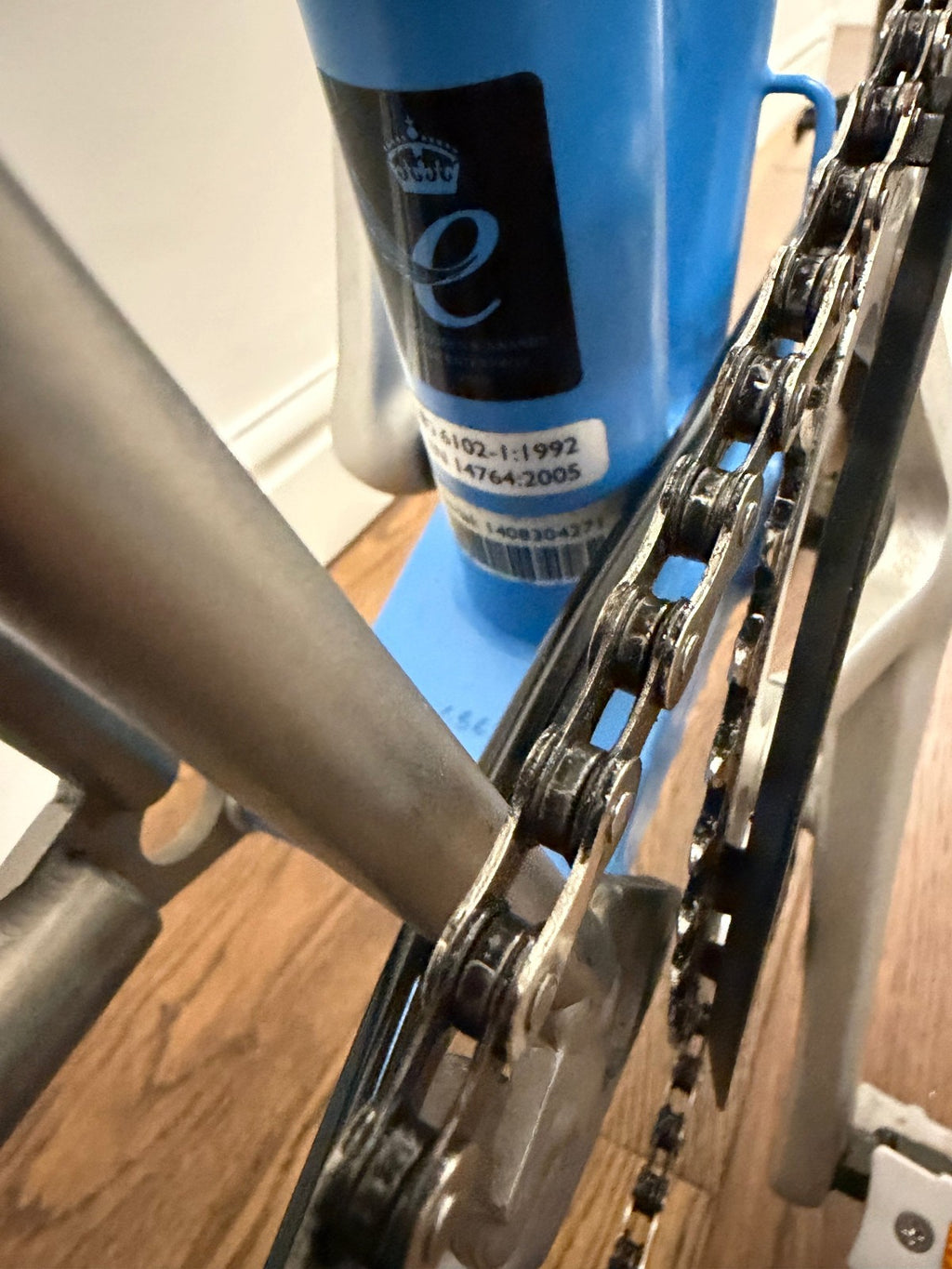 Rare Brompton H6E-X Superlight Special Order Cornflower Titanium Super Light P
