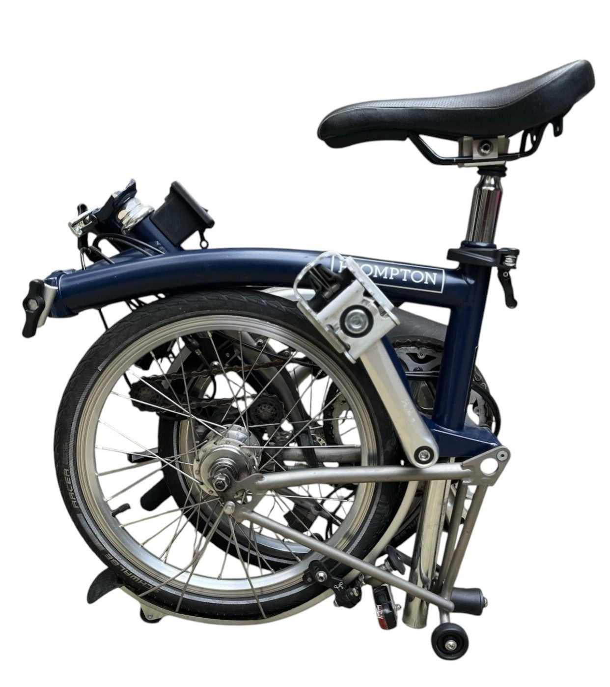 Brompton Titanium  S6L-X (6 Speed)  folding bicycle - Tempest Blue