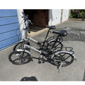 Two Apollo Transition Folding Bikes Aluminium 6061 20in Silver Black Kickstand