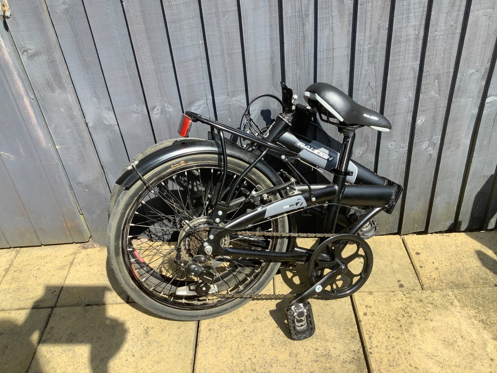 Raleigh Stowaway Folding Bike Black/Grey