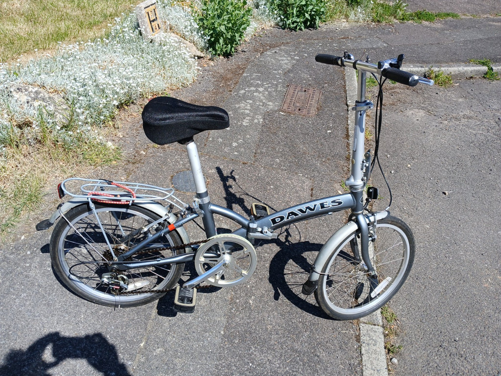 dawes alluminium folding pushbikr