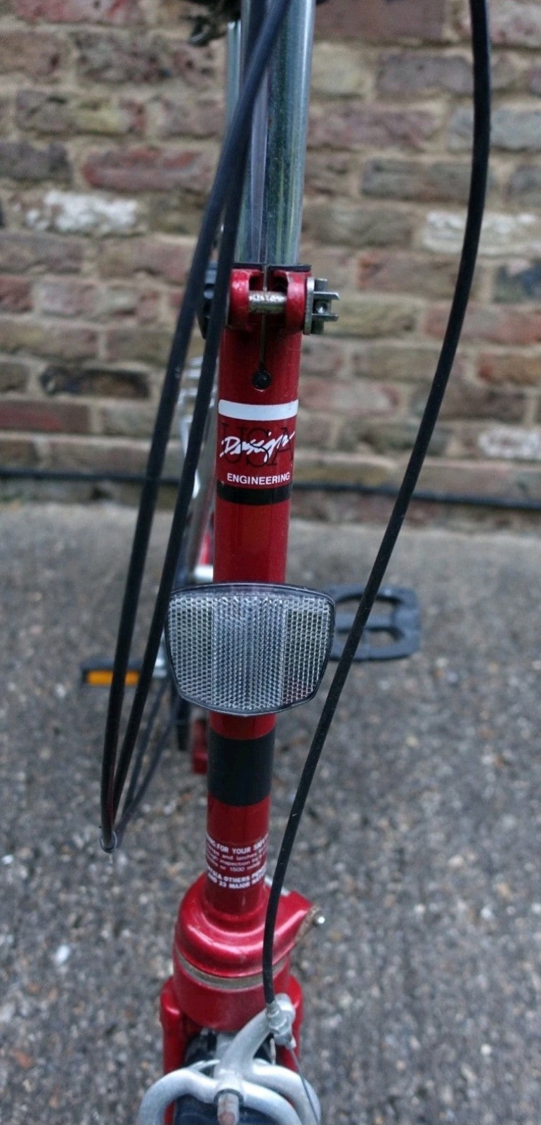 Pair Vintage DAHON III Folding Bikes E203 3-Speed Retro Red Camper Caravan Boat