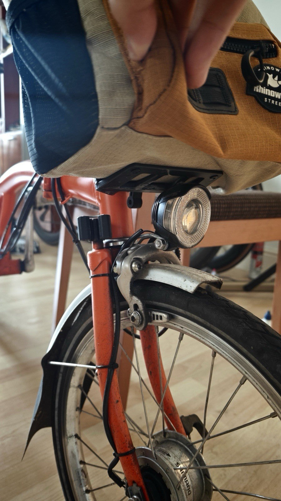 Brompton Folding Bike 6-Speed with Front Bag and Accessories