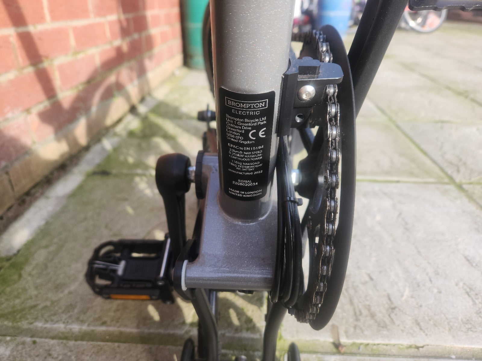 Brompton P Line Electrc Folding Bike 4 Speed