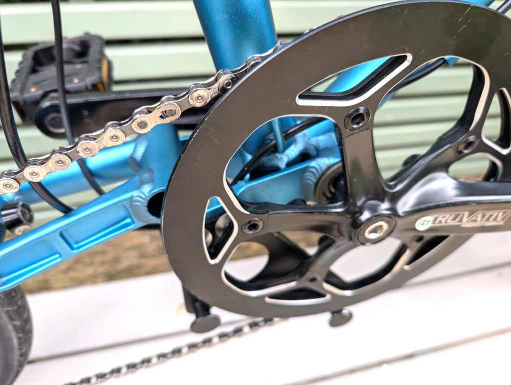 Mezzo D9 Folding Fold-up Foldable Bike with Rear Rack Bag