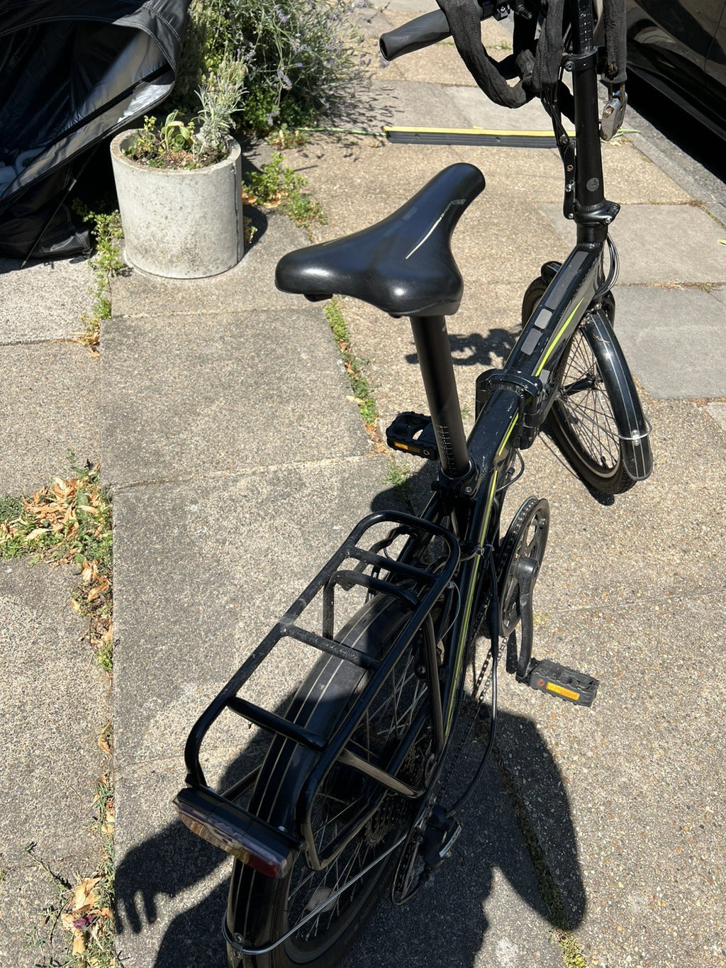 Carrera Crosscity E 20in Folding bike Black/Green collection Greenwich