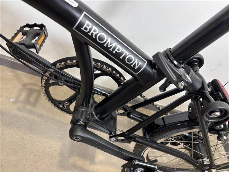Brompton C Line 6 Speed 2024 Low Handlebar Folding Bike - Matt Black