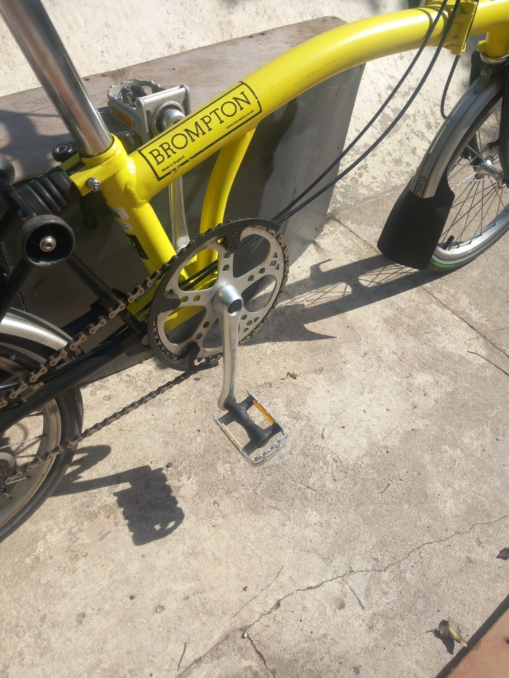 Brompton C Line 3 speed folding bicycle.
