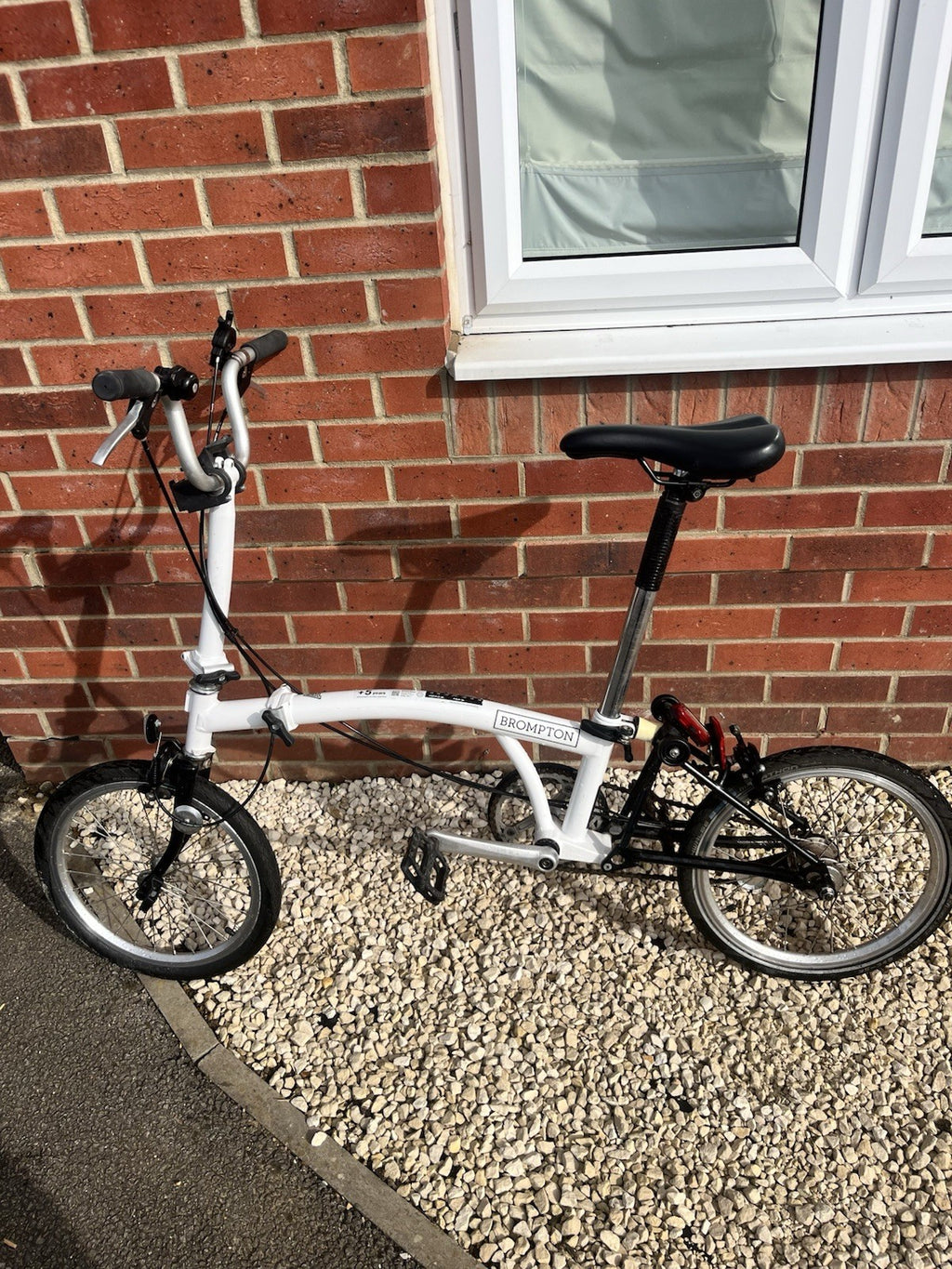 Brompton A-line Folding Bike 16” Wheel White