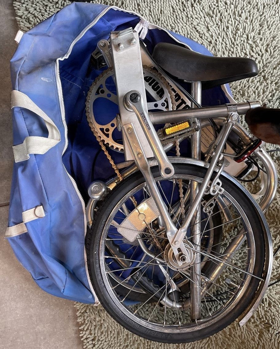 Vintage Bickerton Folding Bike With Original Carry Bag- Collectible