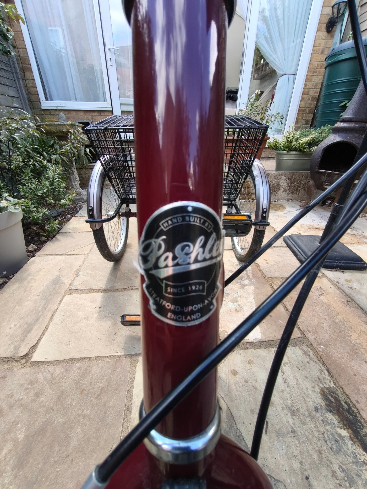 Adult Folding Pashley  Tricycle Tri-1 Burgandy 17" frame, good condition