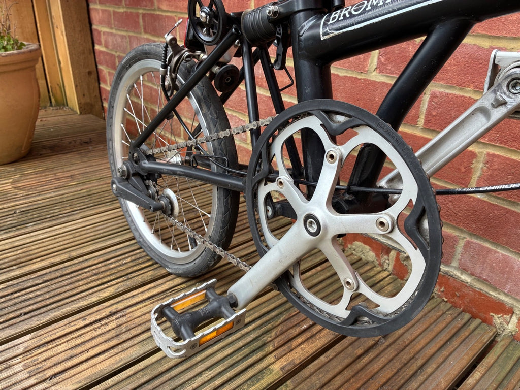 Brompton M3L Single Speed Black Folding Bicycle, Bike, used