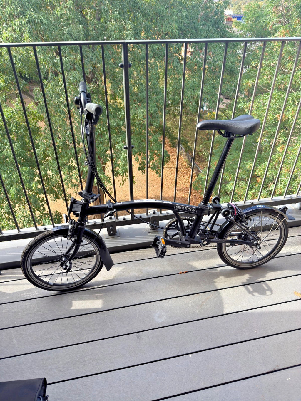 2024 Brompton C Line 6 Speed Black + Wheeled Travel Case, Pump & Kryptonite Lock