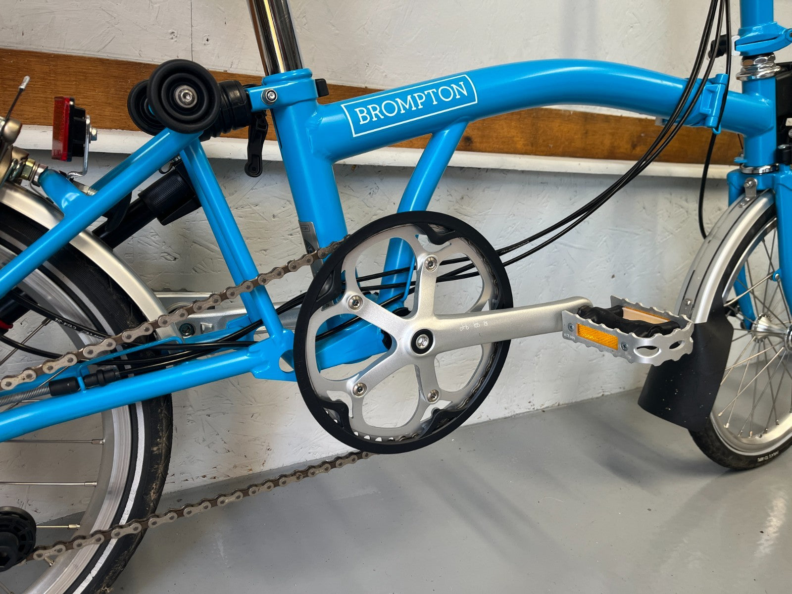 Brompton folding bike 6 speed C Line Blue