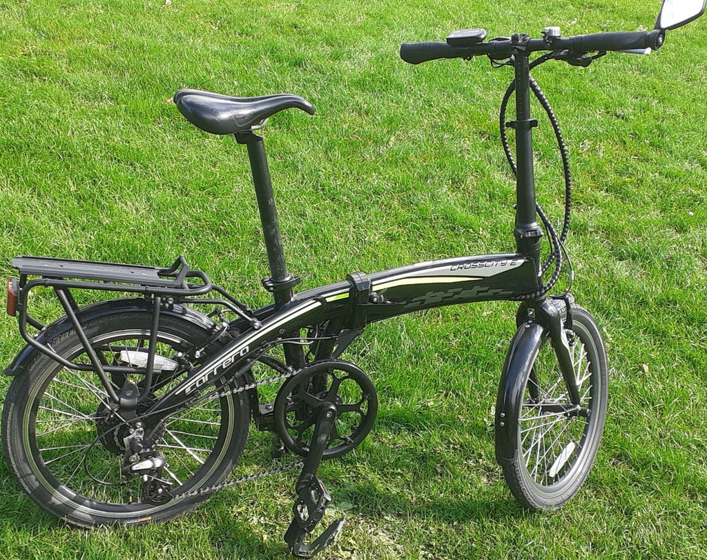 Carrera Crosscity E 20in Folding bike Black/Green .