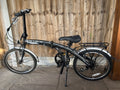 Carrera Intercity 20in Folding Bike Black/Silver Rear Rack Mudguards V-Brake
