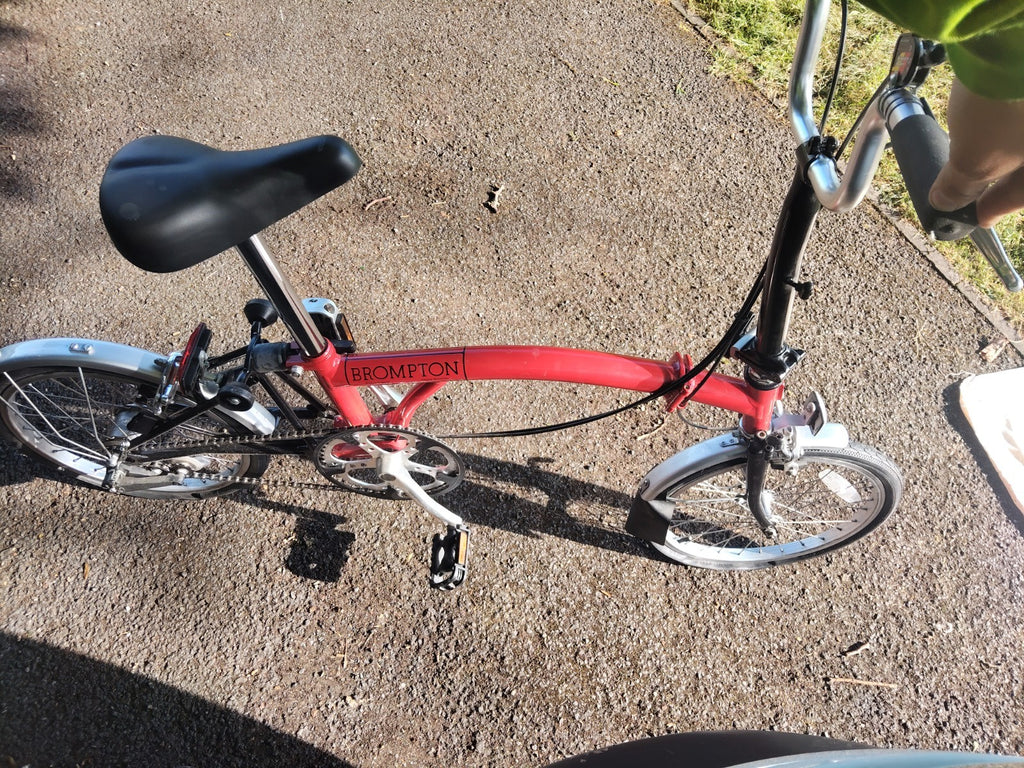 Brompton C Line M6R (6 Speed)  folding bicycle - Red