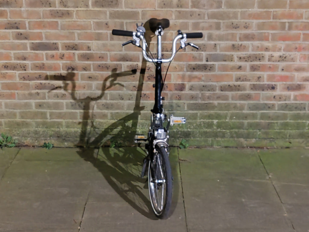 Brompton H3L White 3 Speed Folding Bike High Bar Serviced
