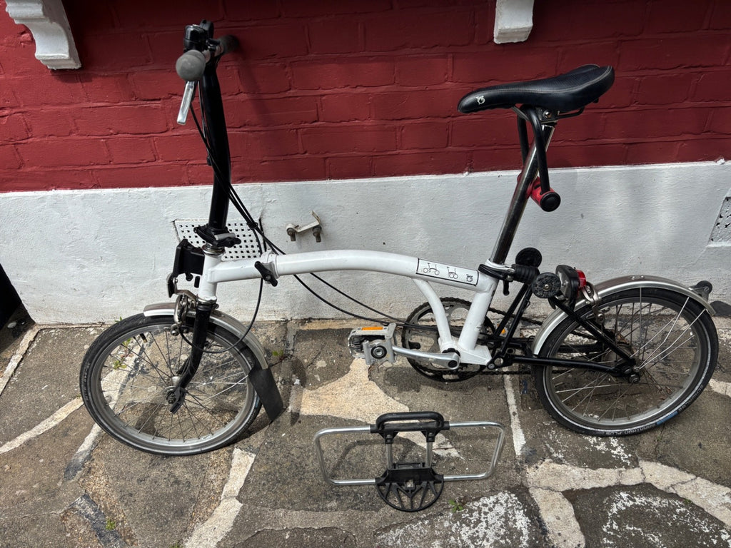 Brompton Folding Bike 3 Speed White 2012 Made in England