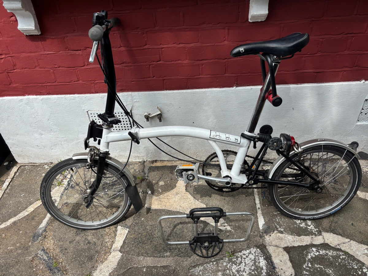 Brompton Folding Bike 3 Speed White 2012 Made in England