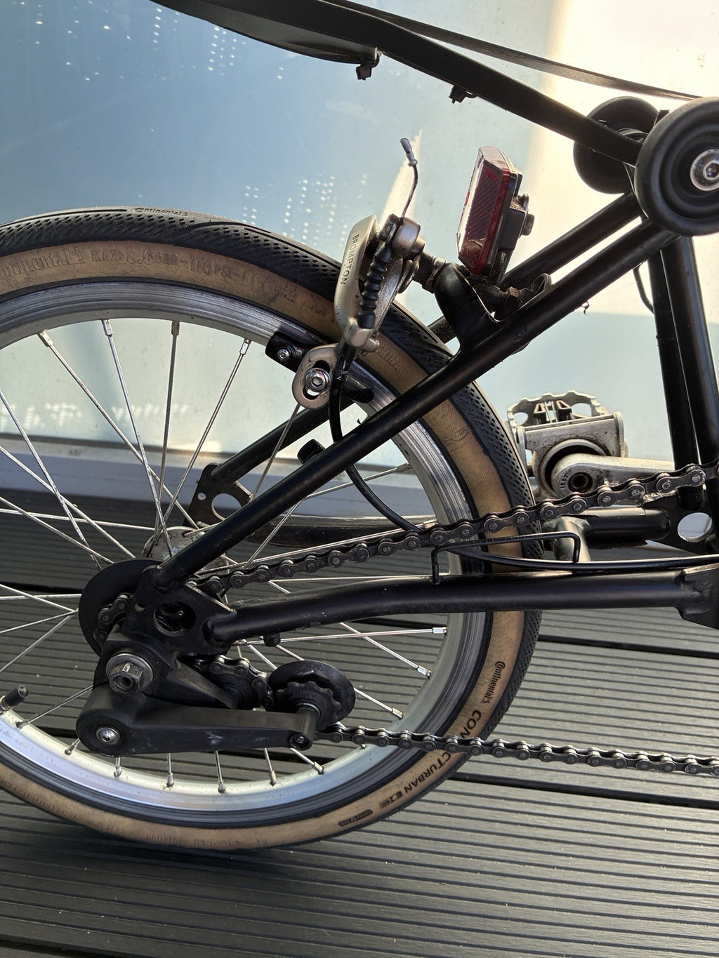 Brompton Aline 2016 single speed electric Bike with Swytch Battery System